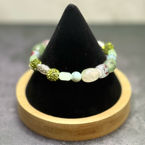 Green Shades Bead Bracelet