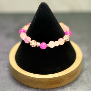 Pretty In Pink Bead Bracelet