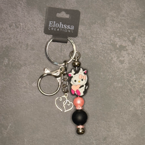 Hello Kitty Cow Keychain