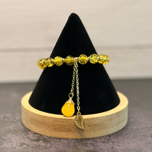 Yellow & Gold Bead Bracelet