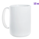 White Ceramic Coffee Mug (w/Design) 11 oz. or 15 oz.