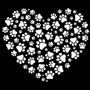 Dog Paw heart