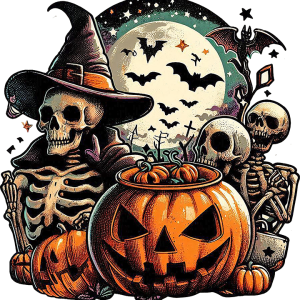 Halloween Witchy Skeleton