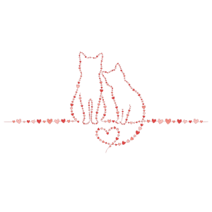 Heart cats