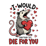 I would (pretend to) Die for you