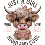 Just a girl who loves highland cows