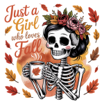 Just a girl who loves fall (Skeleton)