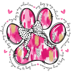 My Dog is my valentine paw
