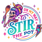 On my way to stir the pot