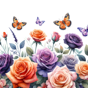 Roses & Butterflies