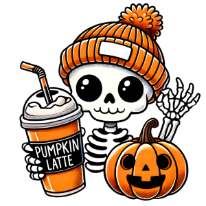skeleton pumpkin latte (2)