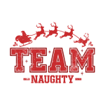 Team Naughty Distressed (red)