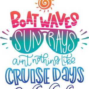 Boat Waves, Sun Rays