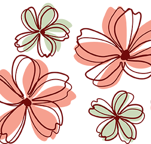 Flowers: orange & Green