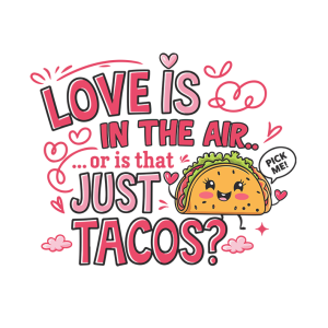 Love is in the air, or is that just tacos?