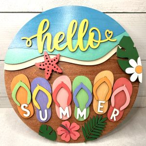 Hello Summer Door Sign